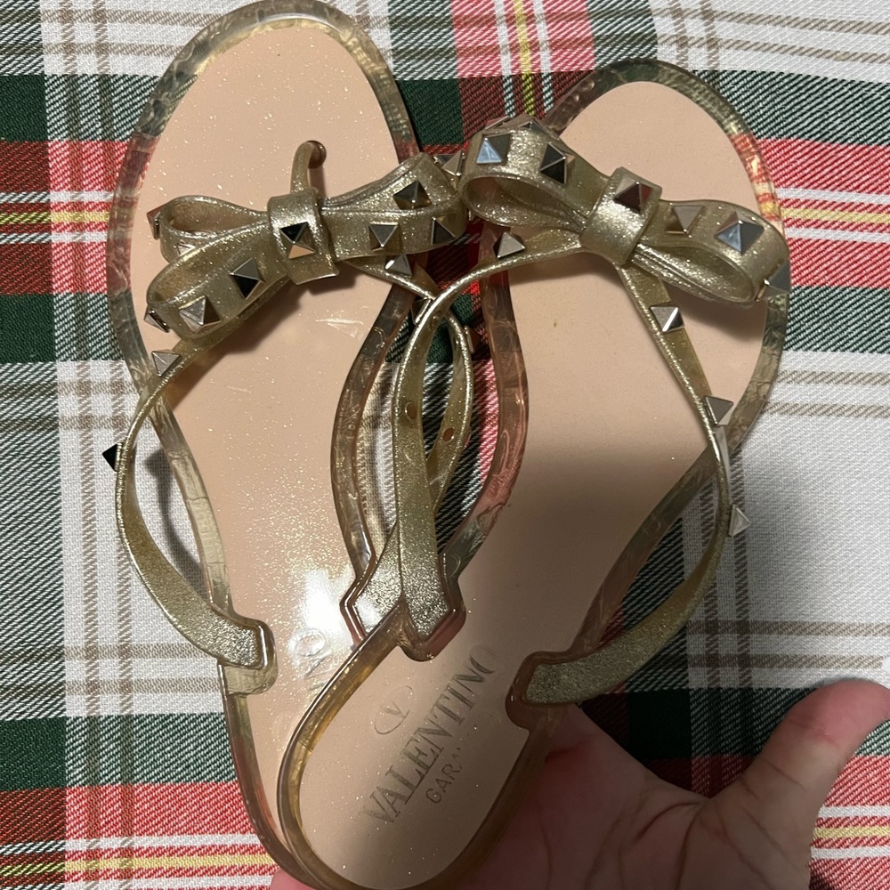 SOLD - Valentino jelly slides 37